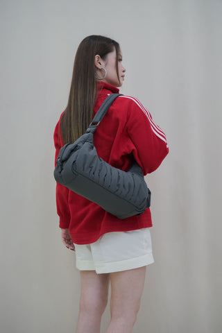Zora Pleated Cargo Bag (Millstone Grey - Nylon)