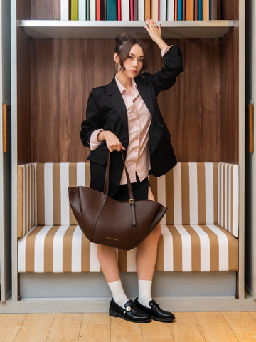 Zinnia Work Tote (Fudge)