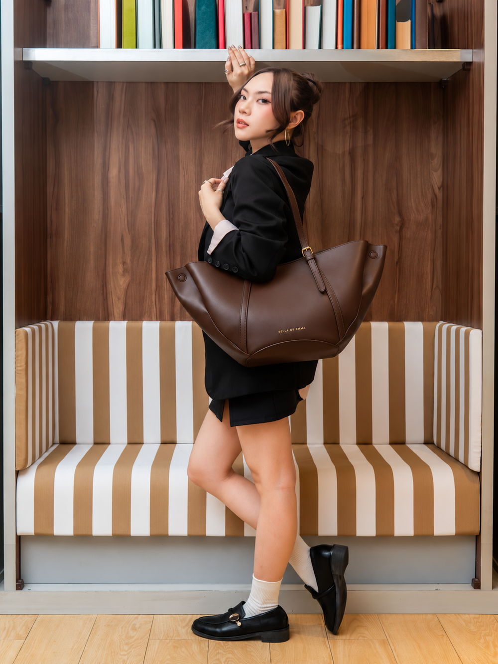 Zinnia Work Tote (Fudge)
