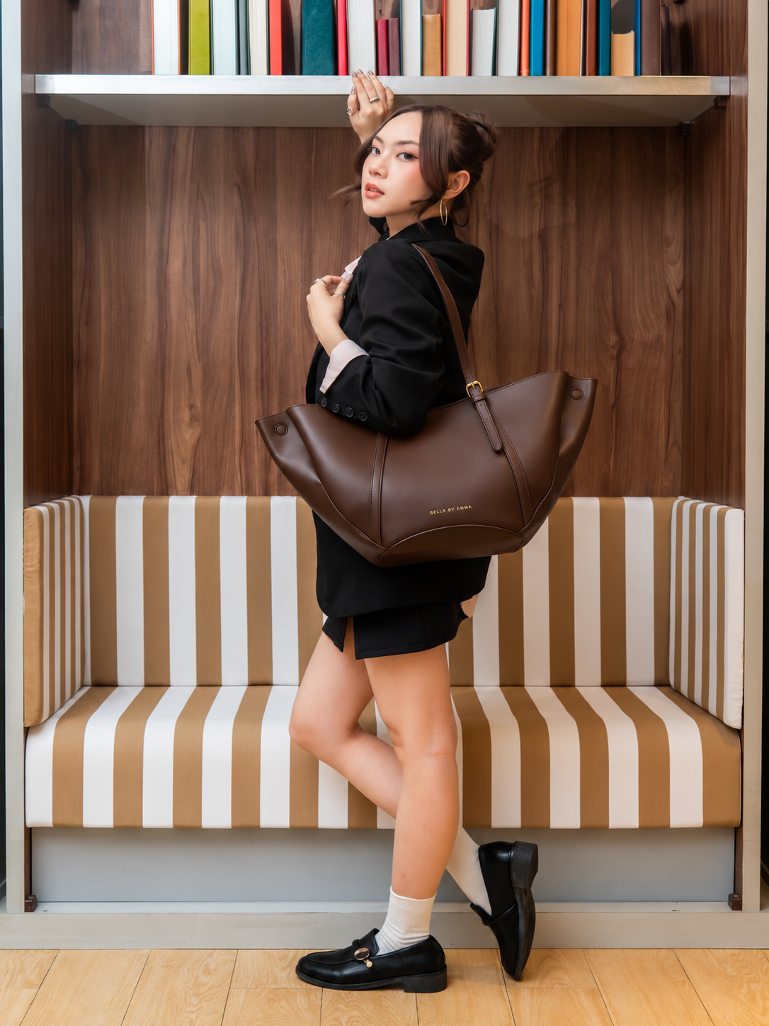Zinnia Work Tote (Fudge)