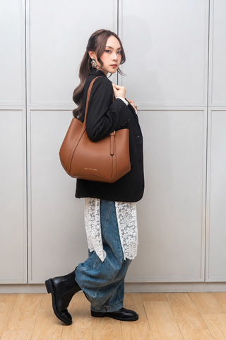 Zinnia Work Tote (Camel)