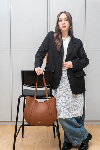 Zinnia Work Tote (Camel)