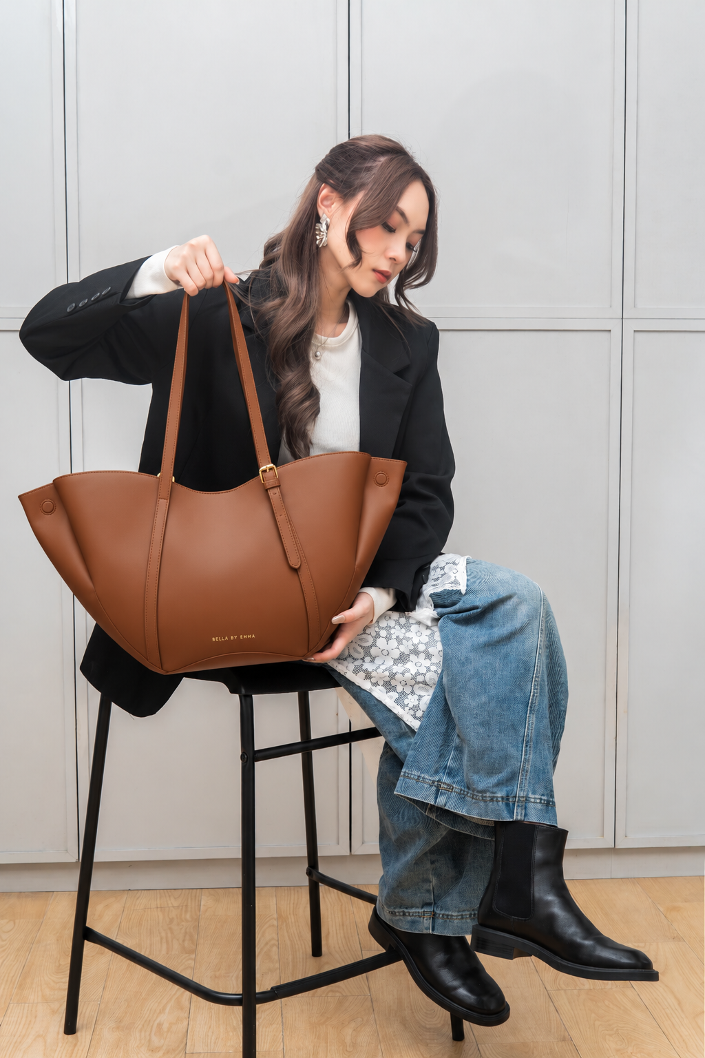 Zinnia Work Tote (Camel)