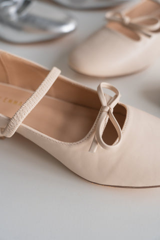 Evie Mary Jane Flats (Nude Pink)