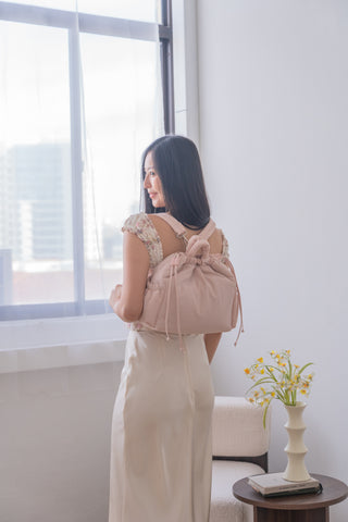 Cloud Duo Scrunchie (Valentine Pink)