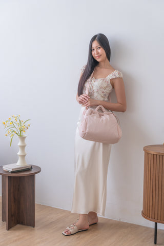 Cloud Duo Scrunchie (Valentine Pink)