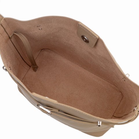 Aria Bucket Bag (Taupe - Vegan Leather)