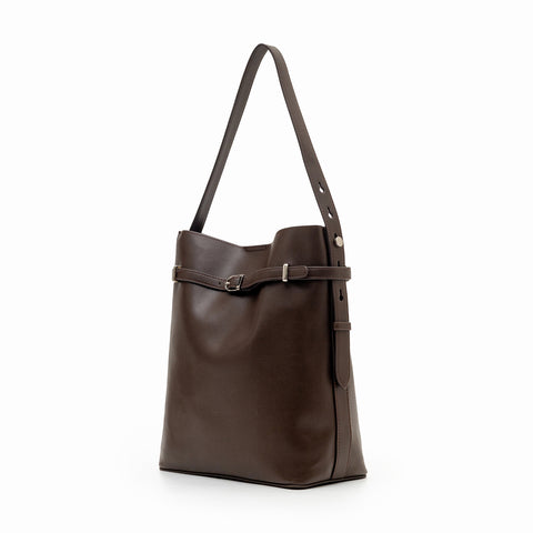 Aria Bucket Bag (Ebony - Vegan Leather)