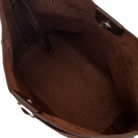 Aria Bucket Bag (Chestnut - Suede)