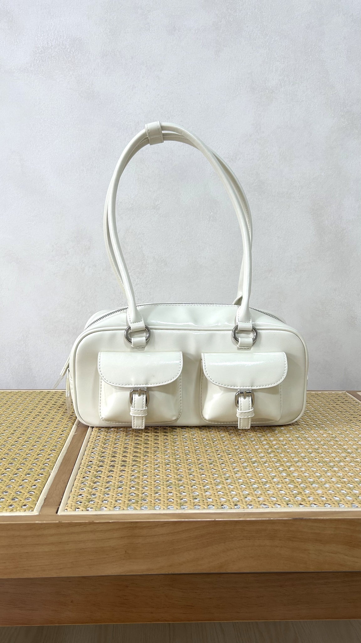 [Second-best] Josie Cargo Shoulder Bag (Ivory)