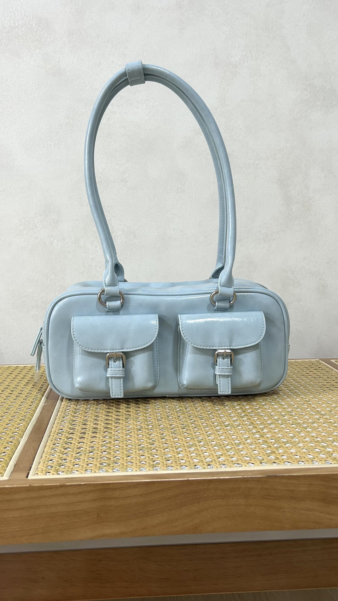 [Second-best] Josie Cargo Shoulder Bag (Sky)