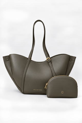 Zinnia Work Tote (Moss Grey)