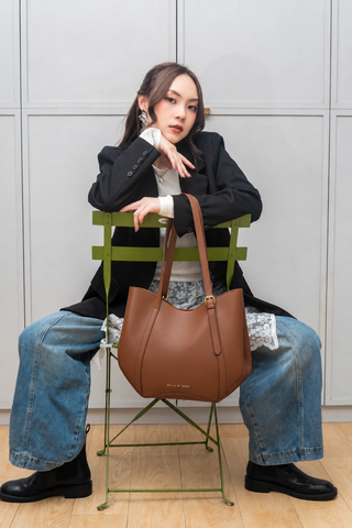 Zinnia Work Tote (Camel)