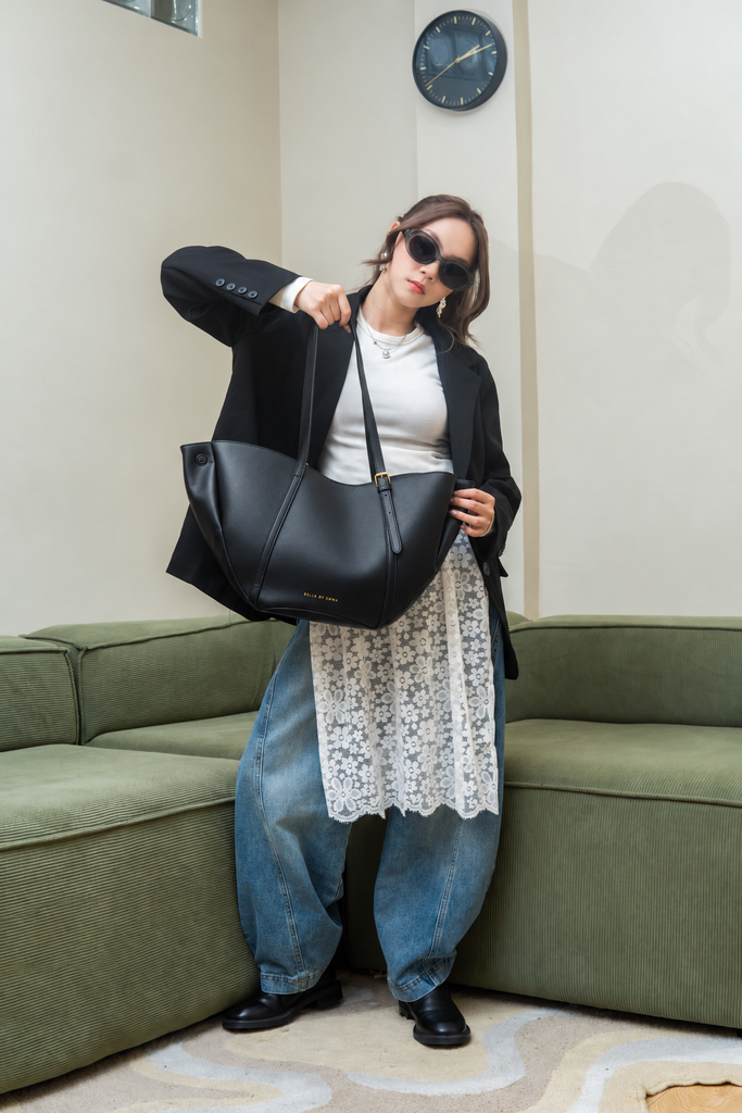 Zinnia Work Tote (Black)