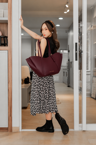 Zinnia Work Tote (Cherrywood)