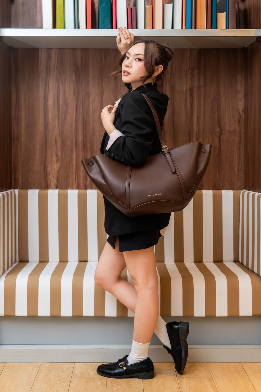 Zinnia Work Tote (Fudge)