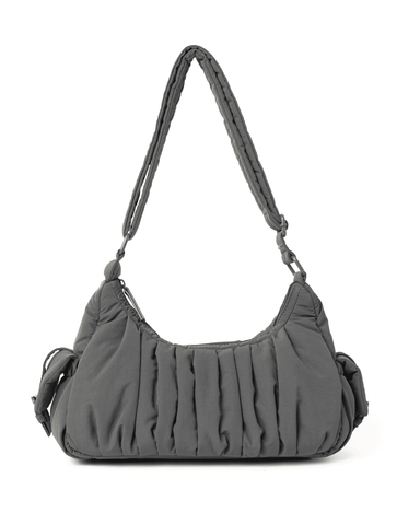 Zora Pleated Cargo Bag (Millstone Grey - Nylon)