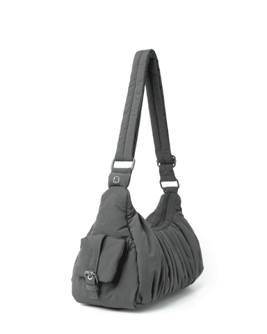 Zora Pleated Cargo Bag (Millstone Grey - Nylon)