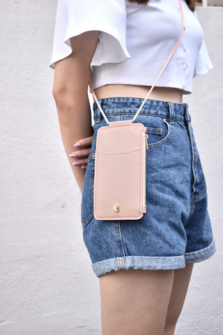 Poppy Phone Pouch (Baby Pink)