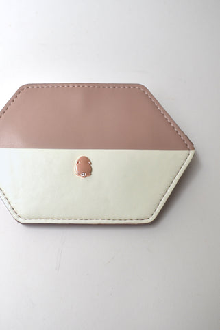 Odelia Hexagon Wallet (Pink and Cream)