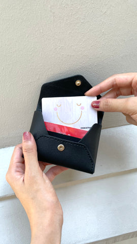 Juliet Envelope Card Pouch (Sombre Black)