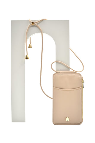 Poppy Phone Pouch (Milk Tea)