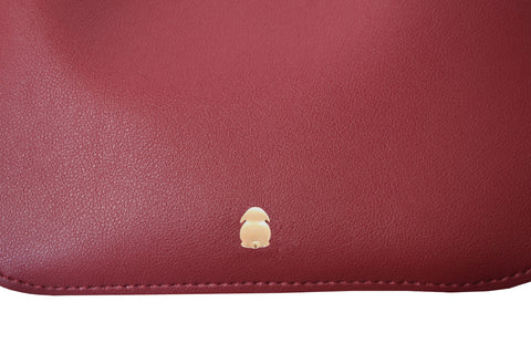 Hallie Bucket Bag (Berry Red)